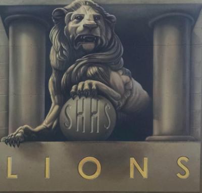 St. Helens High School Lion Mural