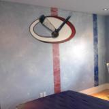 Hockey mural long shot