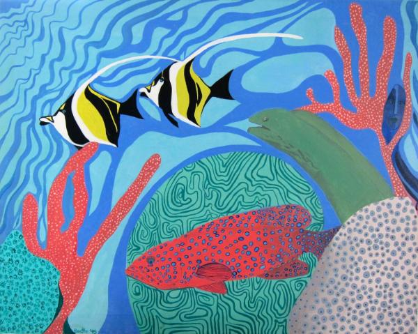 Coral Grouper, Moorish Idols and Eel