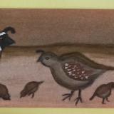 Quail Family - Pale Yellow