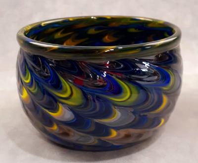 #10262626 Bowl  feather twist design 3.25''HX5.25''W $95.00