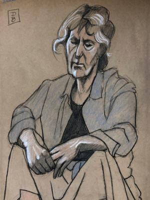 Donna in a Denim Jacket (Sold) Donna in a Denim Jacket (Sold)