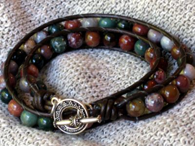Fancy Jasper Wrap Bracelet Fancy Jasper Wrap Bracelet