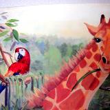 Jungle mural detail