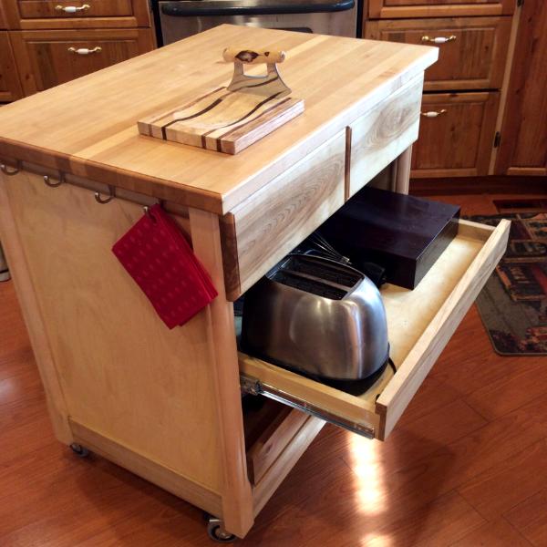 Mobile kitchen island 