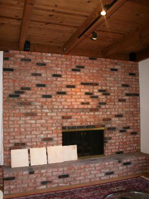 Before Fireplace Refinishing Before Fireplace Refinishing