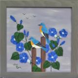 Bluebirds & Morning Glories