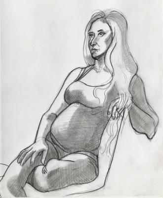 Danielle, Seated Figure Study Danielle, Seated Figure Study