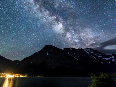 Milky Way over Many Glacier Hotel Milky Way over Many Glacier Hotel