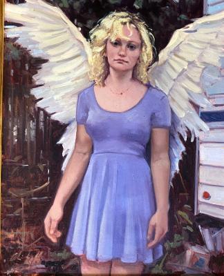 Monhegan Angel 24x30" oil Monhegan Angel 24x30" oil