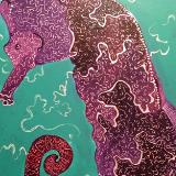 Purple Seahorse