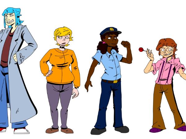 Camille, Rose, Tabitha and Emily redesigned