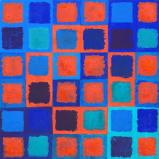 Orange & Four Blues - 36 Squares