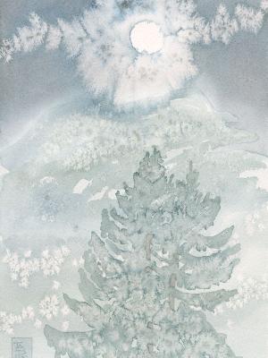 Moon, Mountain and Pine Moon, Mountain and Pine