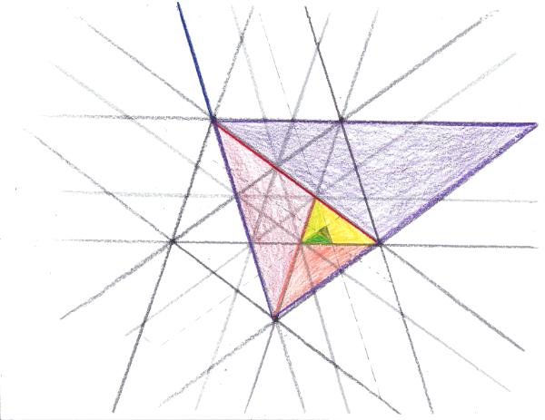 Golden Triangles from Pythagoras' Lute