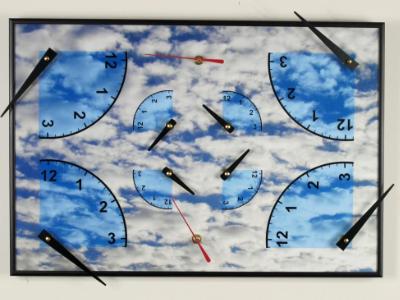 4 Corner Clock with Sky 4 Corner Clock with Sky