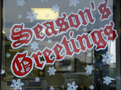 Season's Greetings red Season's Greetings red