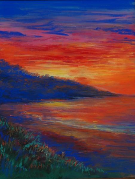 Sunset Study in Pastel