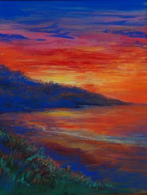 Sunset Study in Pastel Sunset Study in Pastel