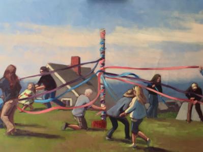 Monhegan May Day 24x48" oil Monhegan May Day 24x48" oil