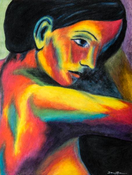 After Picasso's "La Vie" (warm colors)