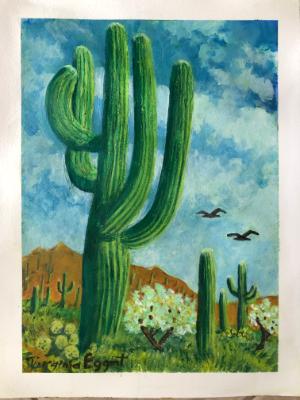 Saguaros and Teddy Bear Cholla