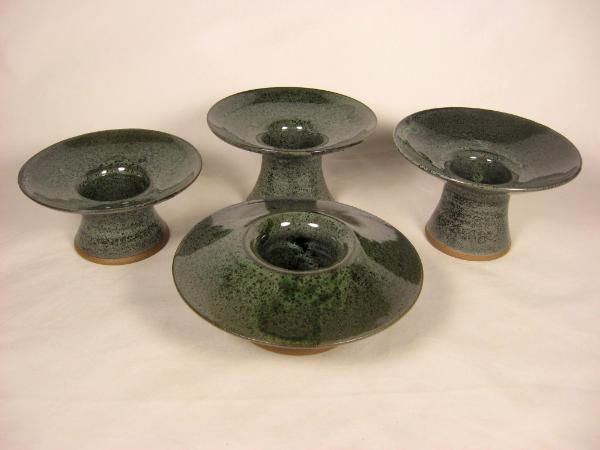 120321.HIJL Four Flower Vases with Multiple Glazes