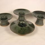 120321.HIJL Four Flower Vases with Multiple Glazes