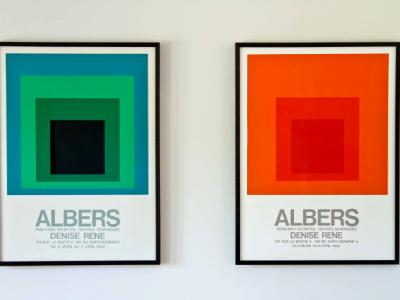 Josef Albers show prints 1968 Josef Albers show prints 1968