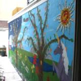 residential garden mural