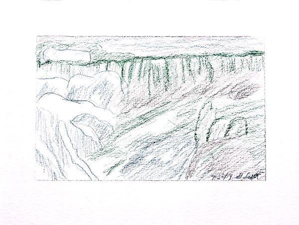 Niagara Falls in Winter Study No 2