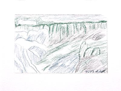 Niagara Falls in Winter Study No 2