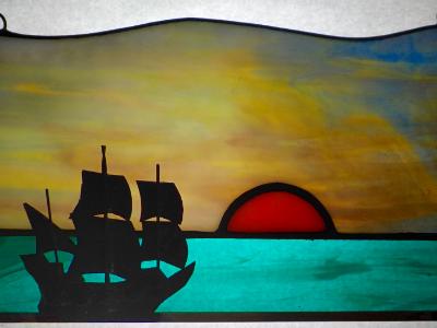Pirate Ship Sunset Pirate Ship Sunset
