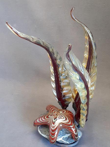  #08102303 Starfish & Sea grass Sculpture 13''HX8.5''WX8.5''D $400.00