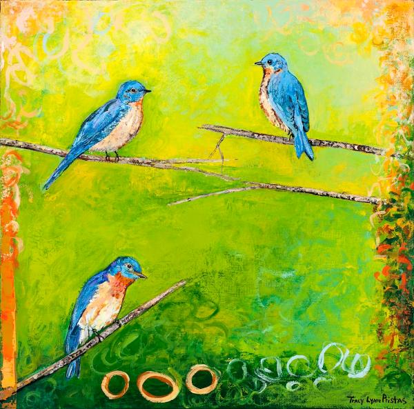 Chorus Confetti / Blue Bird Original Art 