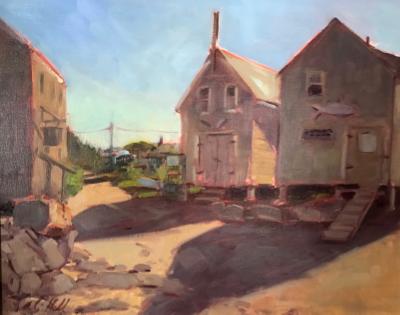 Fish Houses 16x20" oil Fish Houses 16x20" oil