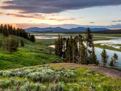 Yellowstone River Sunset Yellowstone River Sunset