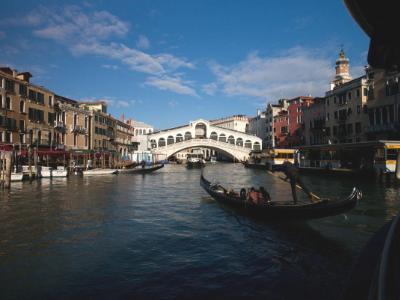 Rialto Bridge and Gondola 