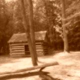 Cades Cove, TN   Corn Crib and Gear Shed in the Great Smoky Mountain National Park