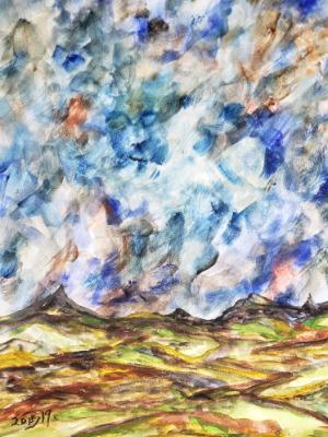 The wind moans and cries as it throws a tantrum over the lonesome land. The wind moans and cries as it throws a tantrum over the lonesome land.