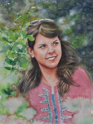 Custom portrait of a Jordan artist, 35cm x 50cm, 2017 Custom portrait of a Jordan artist, 35cm x 50cm, 2017