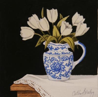 'Tulips in Dutch Jug' SOLD