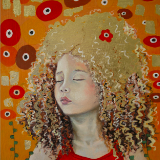 Charlie, in the Style of Klimt