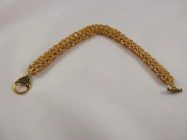 B-80 gold chevron bracelet
