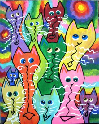 Psychedelic Kitties