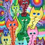 Psychedelic Kitties