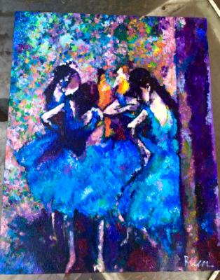 Master copy of Degas Dancers in blue Master copy of Degas Dancers in blue