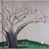 dogwood tree interior mural