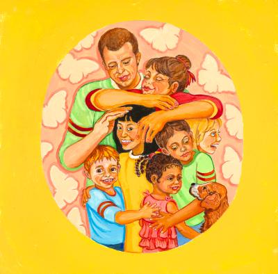 Arms of Love-Illustration for PB -The Foster Opossums 