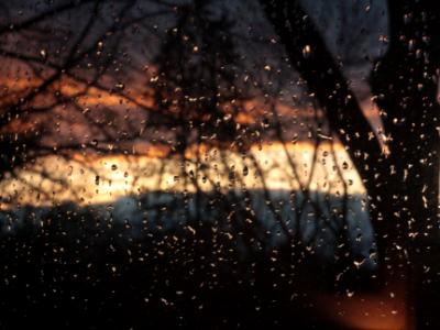 Raindrops on Glass